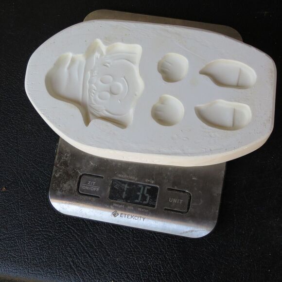 Kimple Open Pour Witch Slip Mold 1246 Head / Hands / Feet - Picture 8 of 8